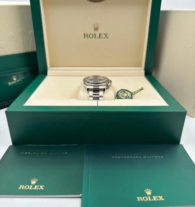 Rolex Daytona White Gold Grey Silver Dial Ghost 126509 Unworn 2023