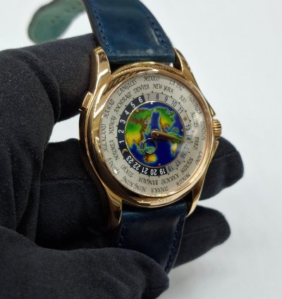 Patek Philippe World Time Sealed Mens Watch 5131r World Time 18k Cloisonne