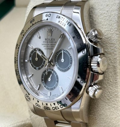 Rolex Daytona White Gold Grey Silver Dial Ghost 126509 Unworn 2023