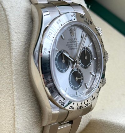 Rolex Daytona White Gold Grey Silver Dial Ghost 126509 Unworn 2023