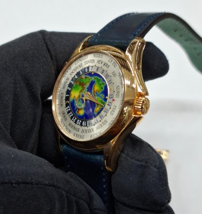 Patek Philippe World Time Sealed Mens Watch 5131r World Time 18k Cloisonne