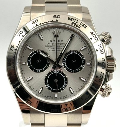 Rolex Daytona White Gold Grey Silver Dial Ghost 126509 Unworn 2023