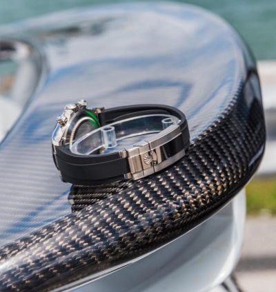 Rolex Daytona White Gold On Oysterflex