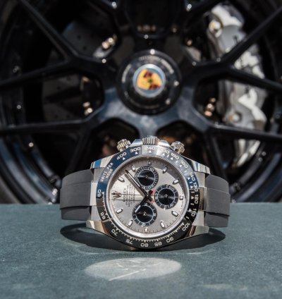 Rolex Daytona White Gold On Oysterflex