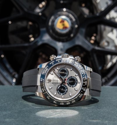 Rolex Daytona White Gold On Oysterflex