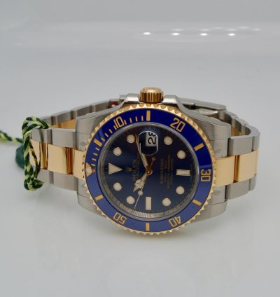 Rolex Submariner Date Blue Old Reference 116613 Nos Full Stickers