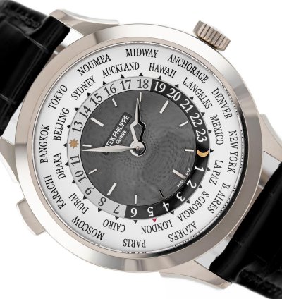 Patek Philippe World Time White Gold 18k Grey Dial Ref 5230g-014 Full Set