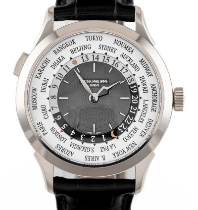 Patek Philippe World Time White Gold 18k Grey Dial Ref 5230g-014 Full Set