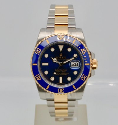 Rolex Submariner Date Blue Old Reference 116613 Nos Full Stickers