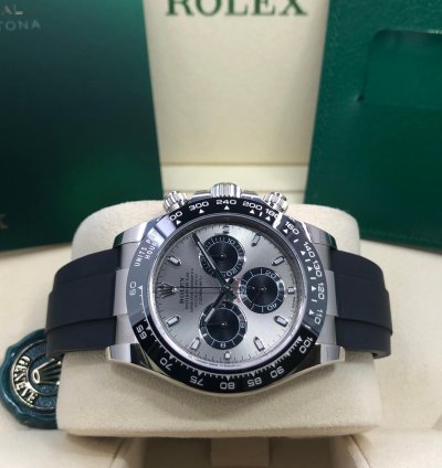 Rolex Daytona White Gold Oysterflex 2023 Full Set
