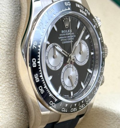 Rolex Daytona White Gold Oysterflex Black Dial 126519ln Unworn 2024