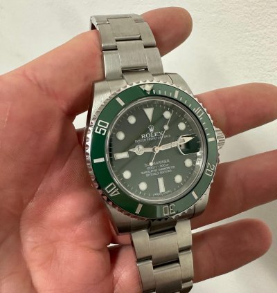 Rolex Submariner Date Ceramica Ceramic Full Set Hulk Verdone New Nuovo Plastic Plastiche Mark 1