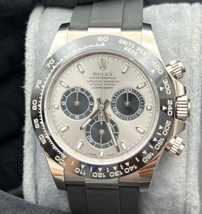 Rolex Daytona White Gold Oysterflex Bracelet Ghost