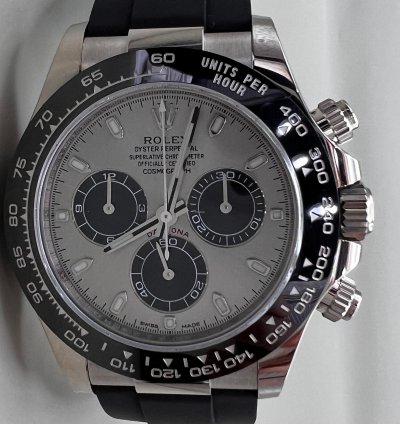 Rolex Daytona White Gold Oysterflex Bracelet Ghost