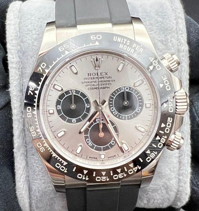 Rolex Daytona White Gold Oysterflex Bracelet Ghost