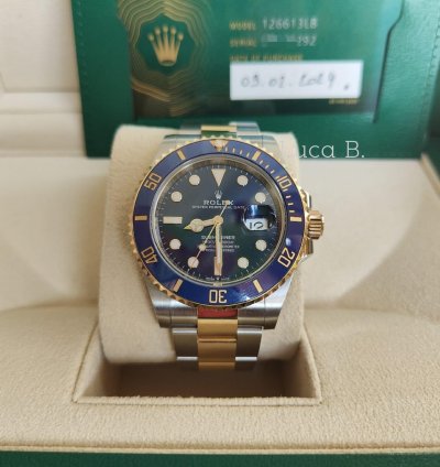 Rolex Submariner Date Certified 41mm Stainless Steel Yellow Gold