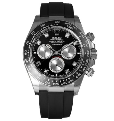 Rolex Daytona White Gold Oysterflex Diamond Dial 126519ln New