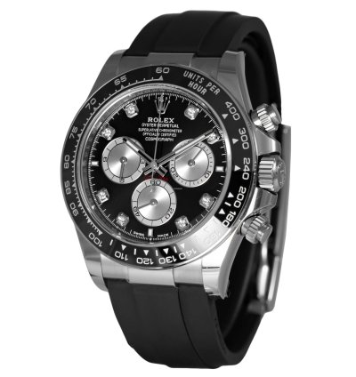 Rolex Daytona White Gold Oysterflex Diamond Dial 126519ln New