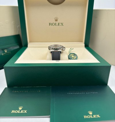 Rolex Daytona White Gold Oysterflex Grey Silver Dial 126519ln Unworn 2024