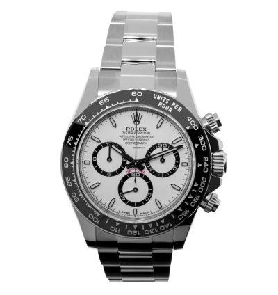 Rolex Daytona White Panda 40mm Stainless Steel White Dial Black Bezel 126500ln