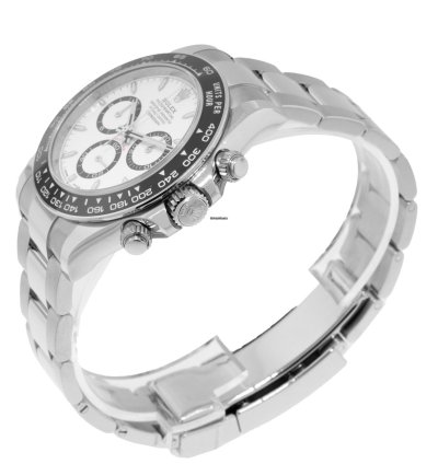 Rolex Daytona White Panda 40mm Stainless Steel White Dial Black Bezel 126500ln
