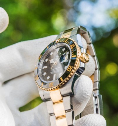 Rolex Submariner Date Gold Stainless Steel