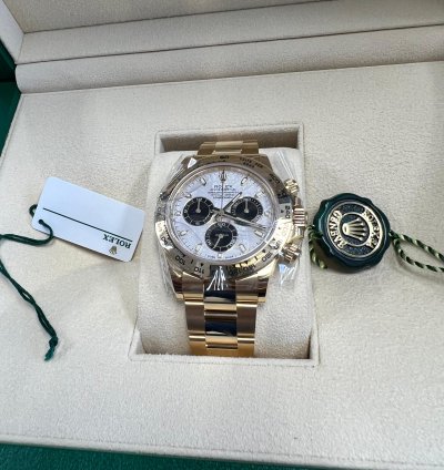 Rolex Daytona White Tag Meteorite Dial Yellow Gold Daytona