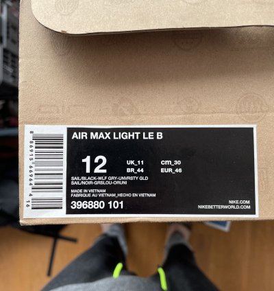 Nike Air Max Light Le size