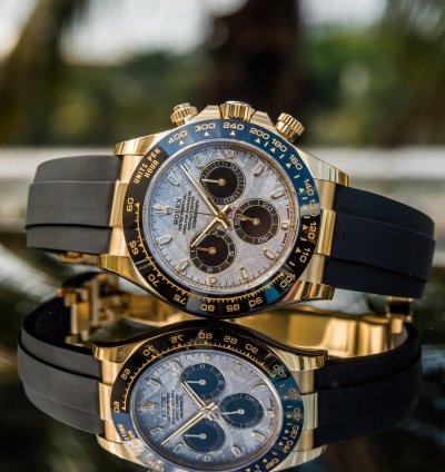 Rolex Daytona Yellow Gold - Meteorite Dial - Oysterflex discontinued