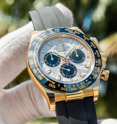 Rolex Daytona Yellow Gold - Meteorite Dial - Oysterflex discontinued