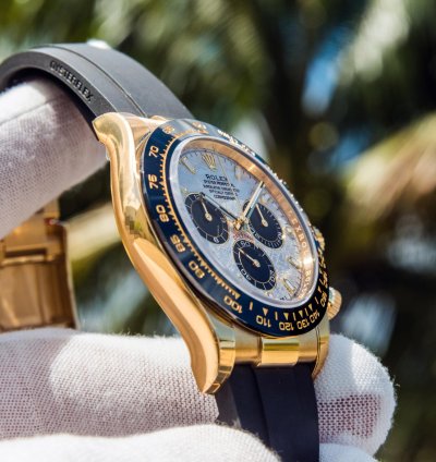 Rolex Daytona Yellow Gold - Meteorite Dial - Oysterflex discontinued