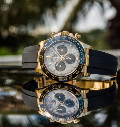 Rolex Daytona Yellow Gold - Meteorite Dial - Oysterflex discontinued