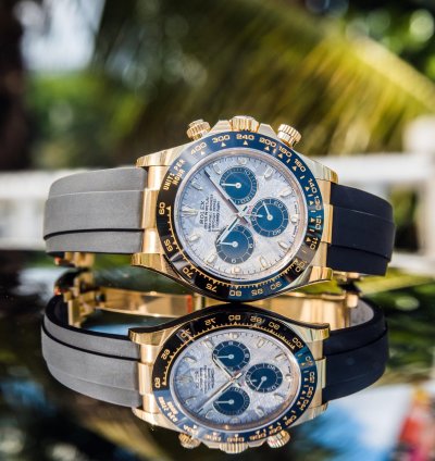Rolex Daytona Yellow Gold - Meteorite Dial - Oysterflex discontinued