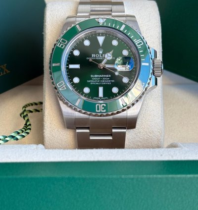 Rolex Submariner Date Hulk - 116610lv - 2020 Old Card