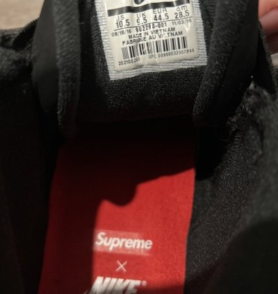 Nike Air More Uptempo Supreme Black