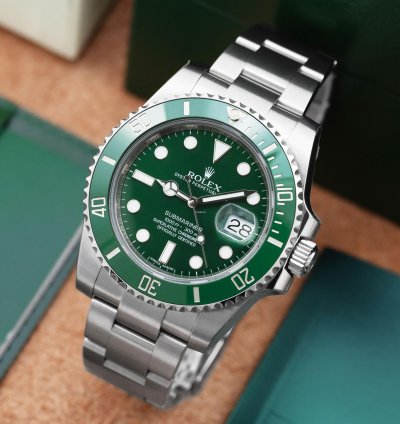 Rolex Submariner Date Hulk 116610lv - 2013 Full Set Unworn Fully Stickered Green Dial