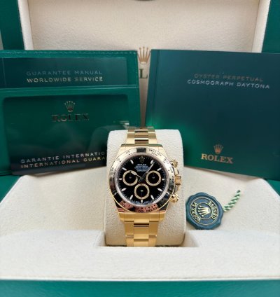 Rolex Daytona Yellow Gold Black Dial Yellow Gold Bracelet 126508 Unworn 2024