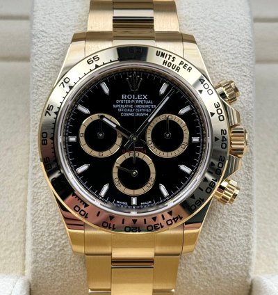 Rolex Daytona Yellow Gold Black Dial Yellow Gold Bracelet 126508 Unworn 2024