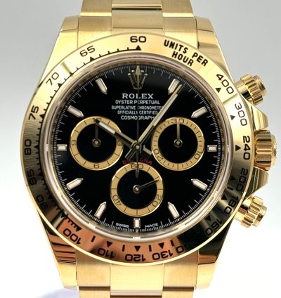 Rolex Daytona Yellow Gold Black Dial Yellow Gold Bracelet 126508 Unworn 2024