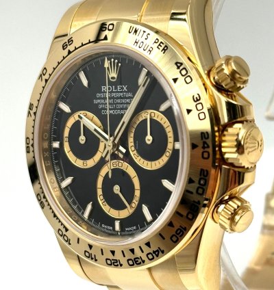 Rolex Daytona Yellow Gold Black Dial Yellow Gold Bracelet 126508 Unworn 2024