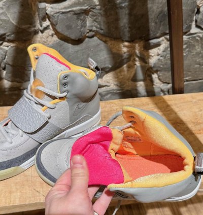 Nike Air Yeezy 1 Zen Grey High Top Sneakers