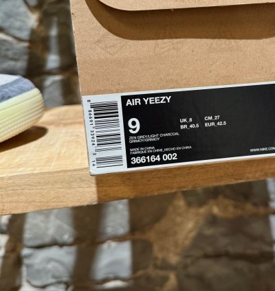 Nike Air Yeezy 1 Zen Grey High Top Sneakers