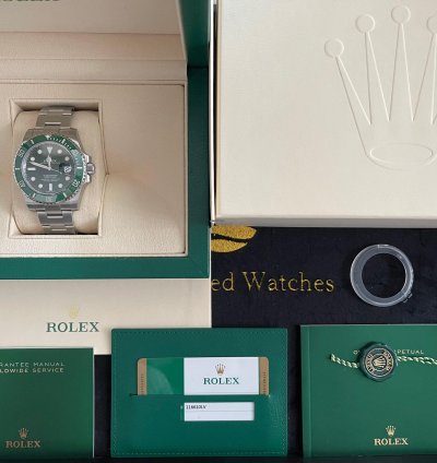 Rolex Submariner Date Hulk 116610lv New Full Stickers