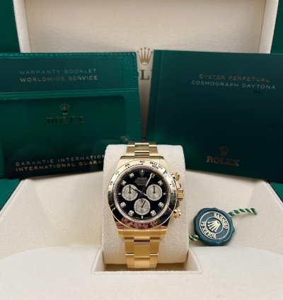 Rolex Daytona Yellow Gold Black Diamond Dial 126508 Unworn 2024