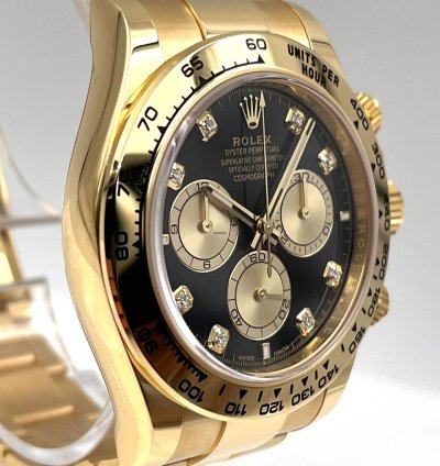 Rolex Daytona Yellow Gold Black Diamond Dial 126508 Unworn 2024