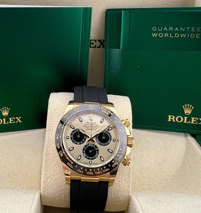 Rolex Daytona Yellow Gold Black Subdials