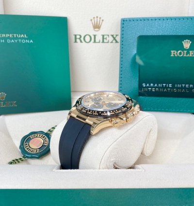 Rolex Daytona Yellow Gold Champagne Black 2023 Yml Pikachu Dial