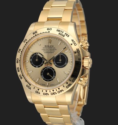 Rolex Daytona Yellow Gold Champagne Dial 126508 New