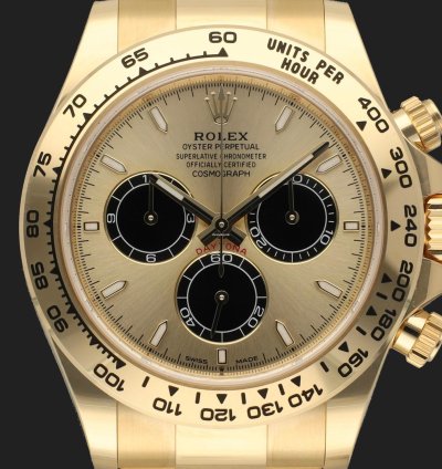 Rolex Daytona Yellow Gold Champagne Dial 126508 New