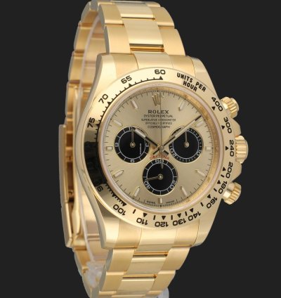 Rolex Daytona Yellow Gold Champagne Dial 126508 New